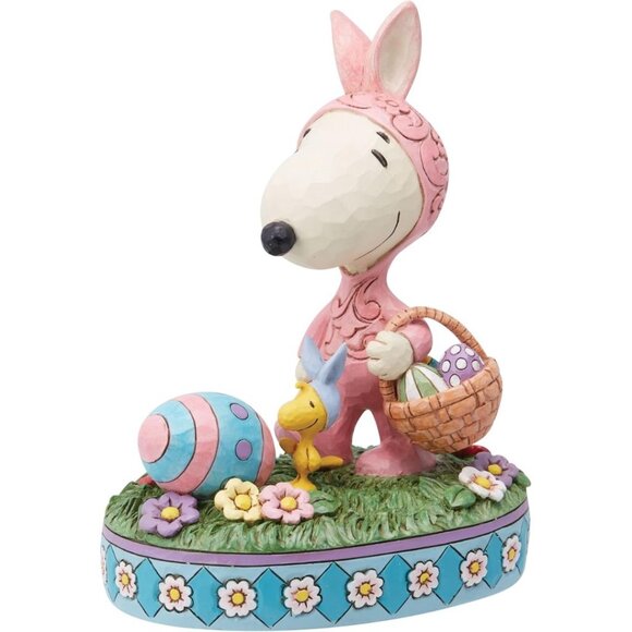 Enesco Peanuts by Jim Shore Snoopy and Woodstock Easter Bunnies Figurine, NIB - Picture 1 of 8